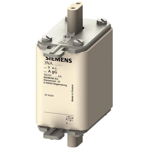 Siemens 3NA3832 NH00 125A 500VAC/250DC gL/gG Sicherung spannungsführend (Inhalt 3 Stück)