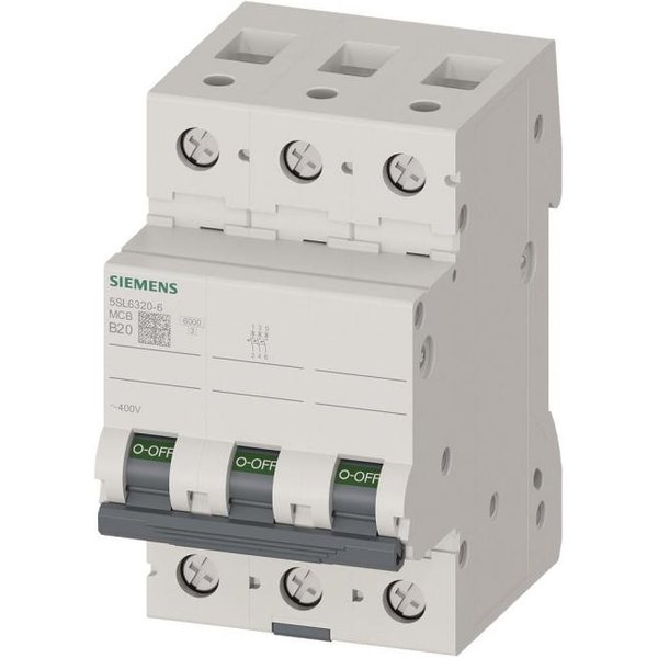 Siemens Automat B 20A 5SL63206 400V 6kA 3p