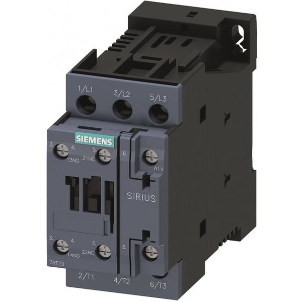 Siemens 3RT20271BB40 Schütz AC-3 15kW/400V 1S+1Ö 24VDC 3p S0
