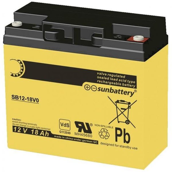 ABUS VdS Akkumulator 12 V, 18 Ah BT2190 BT2190