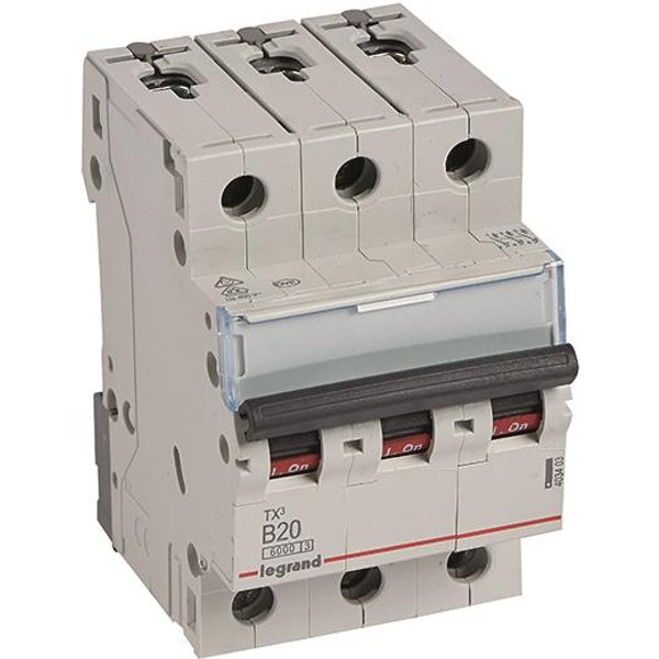 Legrand 403403 TX3 LS-Schalter B 20A 3-polig 6kA 400VAC 3TE