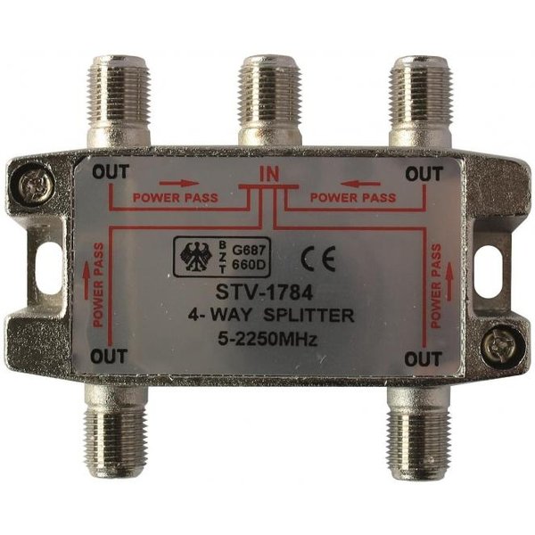 Kreiling SAT-Verteiler 4-fach STV 1784 DC 5-2250MHz Class A 11108