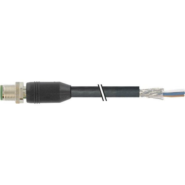 Murrelektronik M12 St 7000-13101-6030500 0° PVC sw UL/CSA 5m