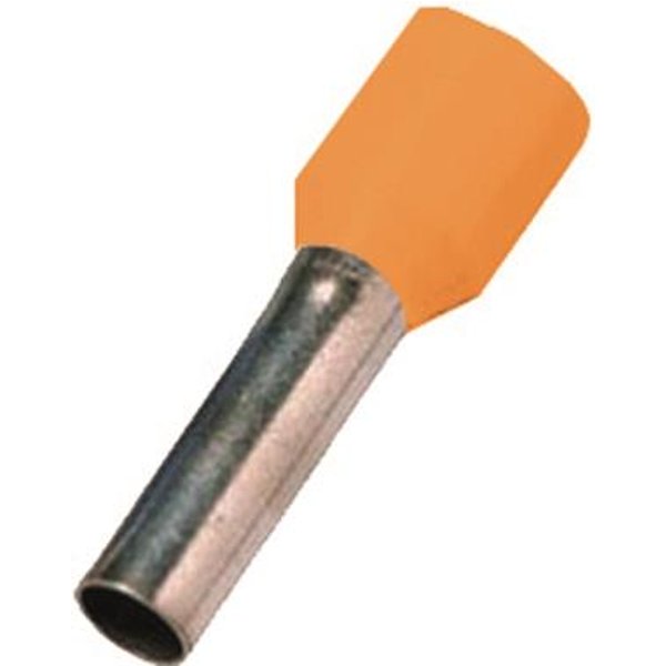 Intercable ICIAE410OR Aderendhülse DIN46228T4 4qmm 10mm verzinnt orange (Inhalt 100 Stück)