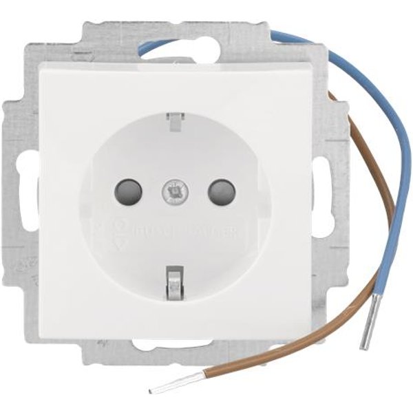 BJ SCHUKO Steckdose LED 20 EUCBLI-914 Steplight alpinweiß Busch-balance SI