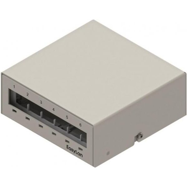 EasyLan EL preLink / fixLink Unterbaupanel/Consolidation Point 6 Port