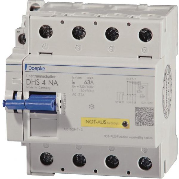 Doepke Lasttrennschalter DHS 4-063 NA kompakt 63A 4 S 09900009