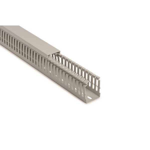 Hellermann HTWD-HF-25x40-PC/ABS-GY Verdrahtungskanal hfr grau 183-22540 (Inhalt 2 Stück)