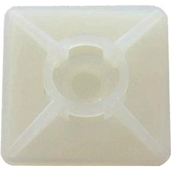 Intercable ICC61040 Befestigungssockel 26,5x26,5mm selbstklebend natur (Inhalt 100 Stück)