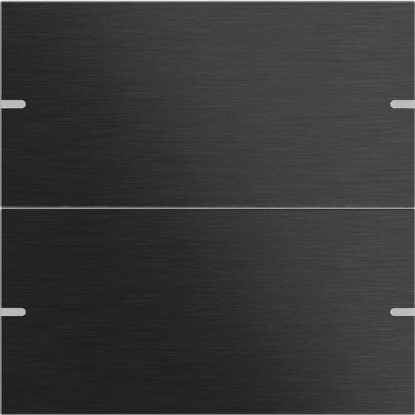 GIRA 5022126 Wippenset 2fach Tastsensor4 TS4 Aluminium Schwarz (eloxiert)