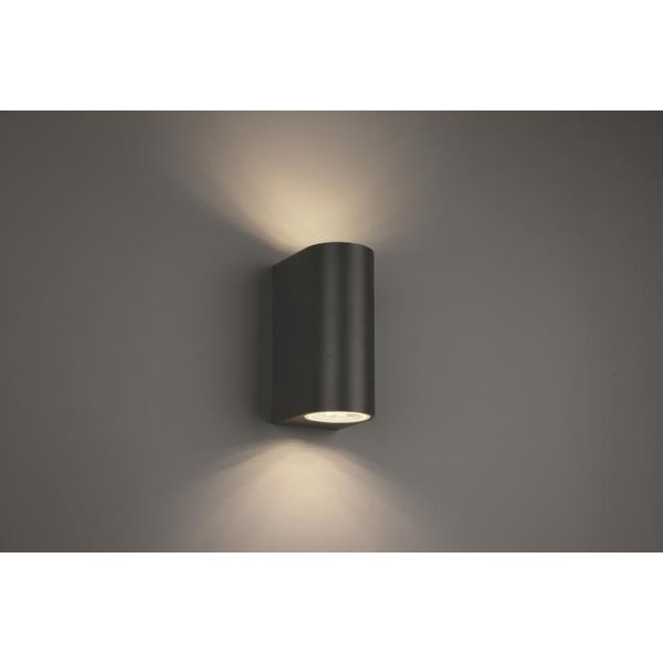 TRIO Fassadenleuchte ROYA IP44 204260242 2xGU10 max 35W 6x15cm anthrazit
