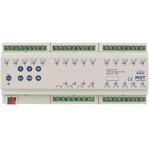MDT AKU-2416.03 Universalaktor 24fach 12TE REG 16A 230VAC 100 F 15EVG