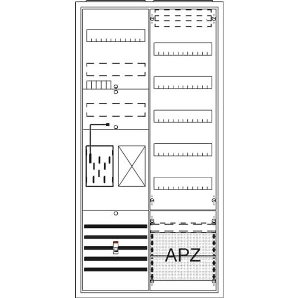 Striebel Komplettschrank mit APZ BA27MB eHZ 1100x550mm 1Z1V5
