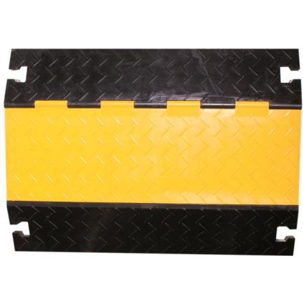 Walther Kabelbrücke 4K gerade 39870045 Vollgummi schwarz/gelb LxBxH:910x590x75