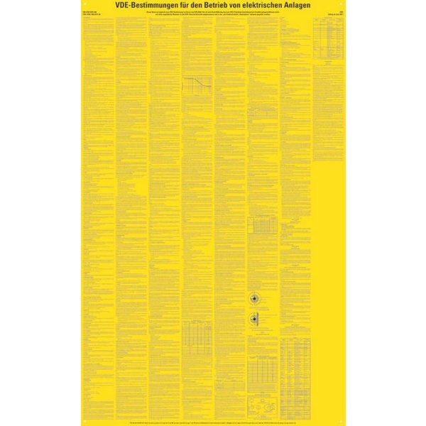 HEIN 39075 VDE-Bestimmungen HEIN_39075 f.d.Betr. Kunststoff 4Bohr,610x980mm