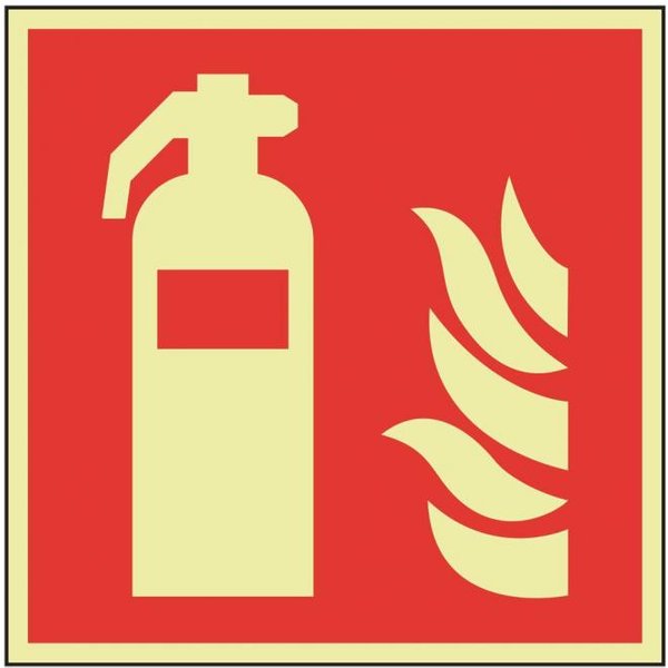 HEIN 47230 PERMALIGHT power Brandschutzzeichen Feuerlöscher ASR/ISO (Inhalt 1 Stück)