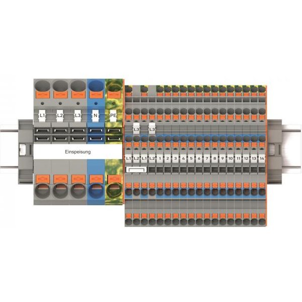 WAGO 821-111 TOPJOB S-Hauptverteiler-Set FI/LS,mit Drücker