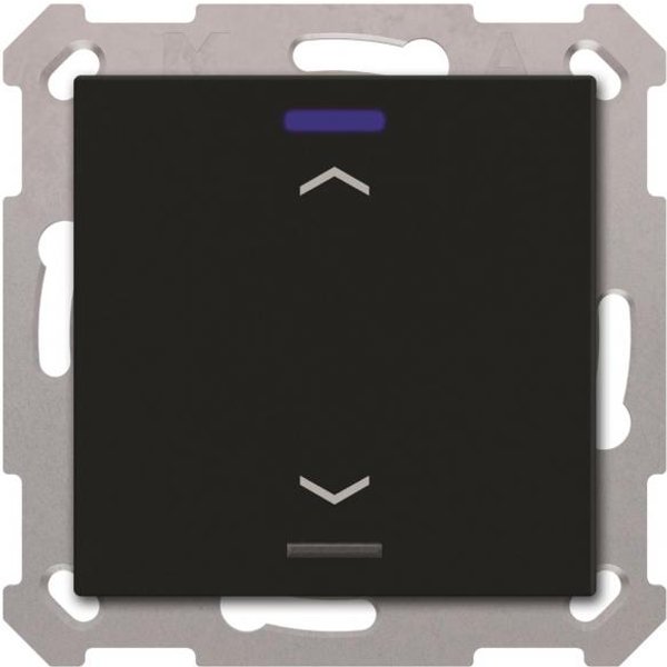 MDT BE-TAL55T106.A1 KNX Taster Light 55 1f RGBW Temperatursensor sw matt Jalous.