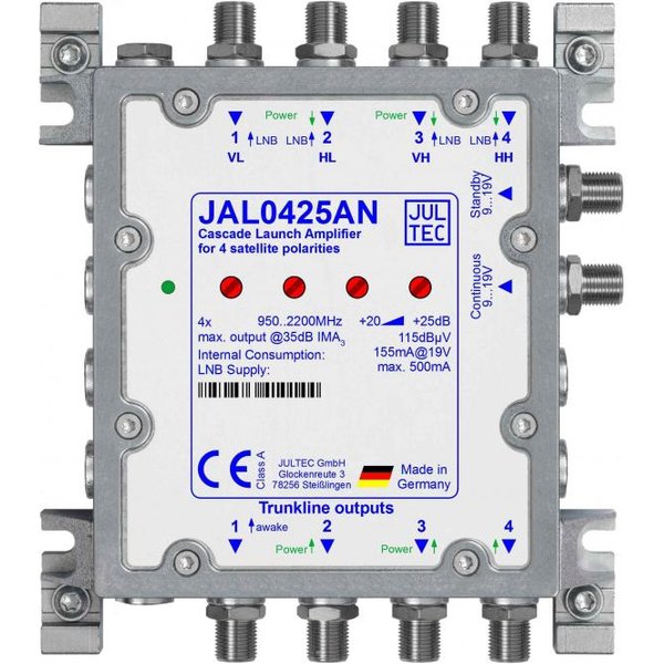 Jultec Sat- JAL0425AN Kaskadenstartverstärker inkl. Netzteil