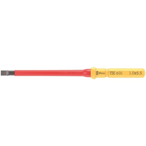 Wera VDE 60 i 1,0x5,5x157mm 05006504001 TIE Kraftform Kompakt f.Schlitzschrauben (Inhalt 5 Stück)