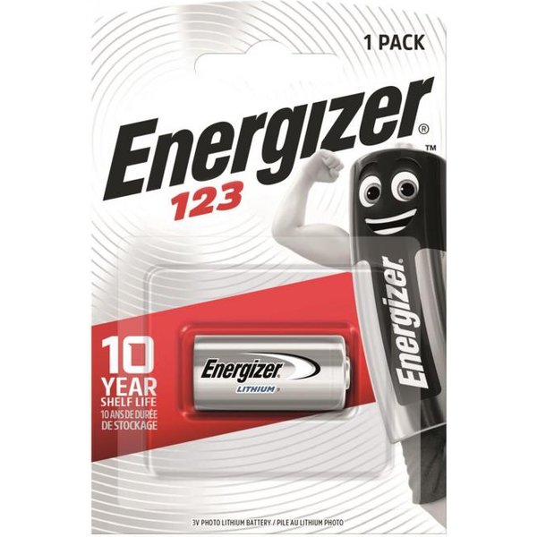 ENERGIZER Batterie Lithium 3V 142930 CR123A (1er Blister) 142930