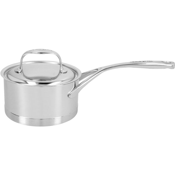 Demeyere Atlantis 7 Cazo con tapa 14 cm, 18/10 Acero inoxidable, Plata