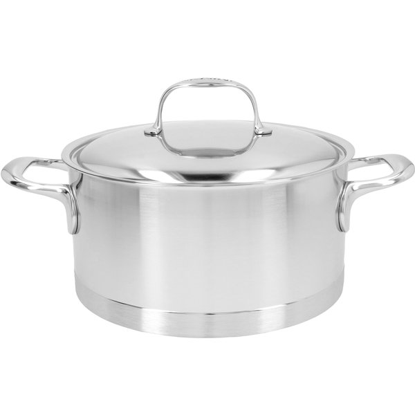 Demeyere Atlantis 7 Cacerola con tapa 22 cm, 18/10 Acero inoxidable