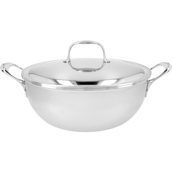 Demeyere Atlantis 7 Cazo para salsas con tapa de doble pared 28 cm, 18/10 Acero inoxidable