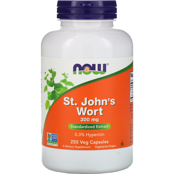 Układ Nerwowy Dziurawiec Zwyczajny Now Foods Mood Support with ST. John's Wort 250vkaps