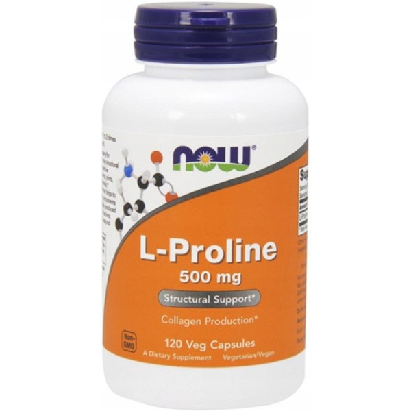Aminokwasy L-prolina Now Foods L-Proline 500mg 120vkaps