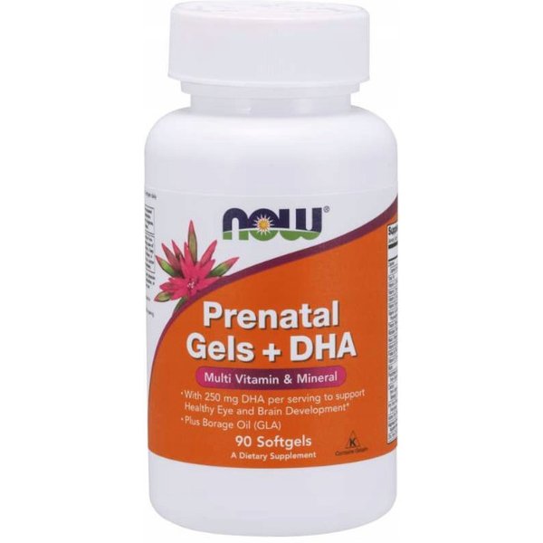 Witaminy dla Kobiet w Ciąży Now Foods Prenetal+DHA 90softgels