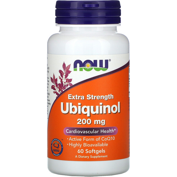 Zdrowe Serce Koenzym Q10 Now Foods Ubiquinol 200mg 60softgels