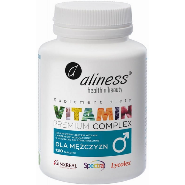Witaminy i Minerały dla Mężczyzn Aliness Vitamin Complex For Men 120tab