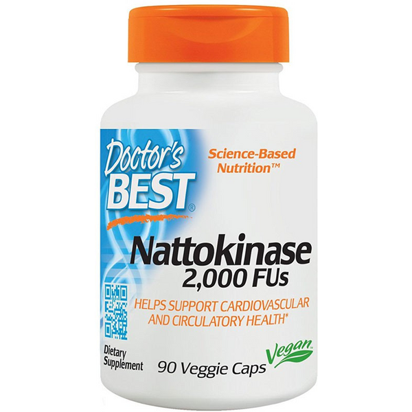 Zdrowe Serce Nattokinaza Doctor's Best Nattokinase 2000 FUs 90vkaps