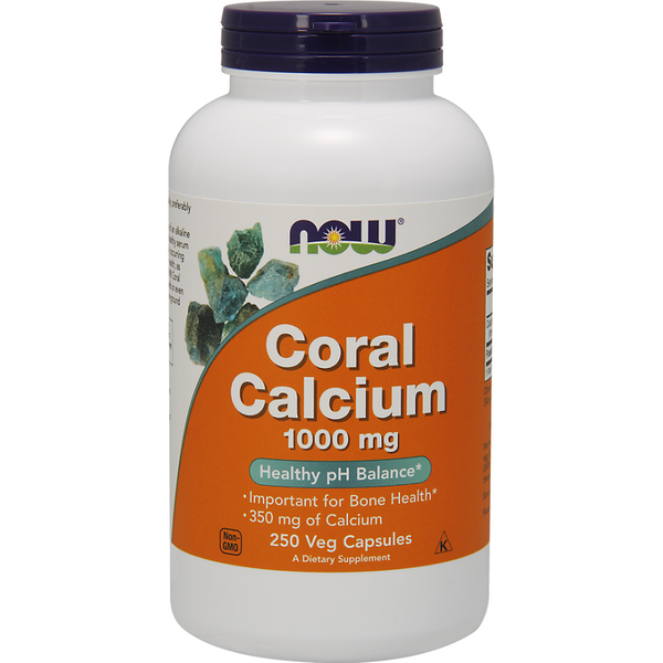 Minerały Wapń Now Foods Coral Calcium 1000mg 250vkaps