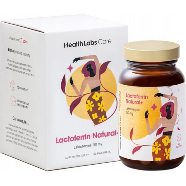 Wsparcie Odporności Laktoferyna Health Labs Care Lactoferrin Natural+ 30kaps