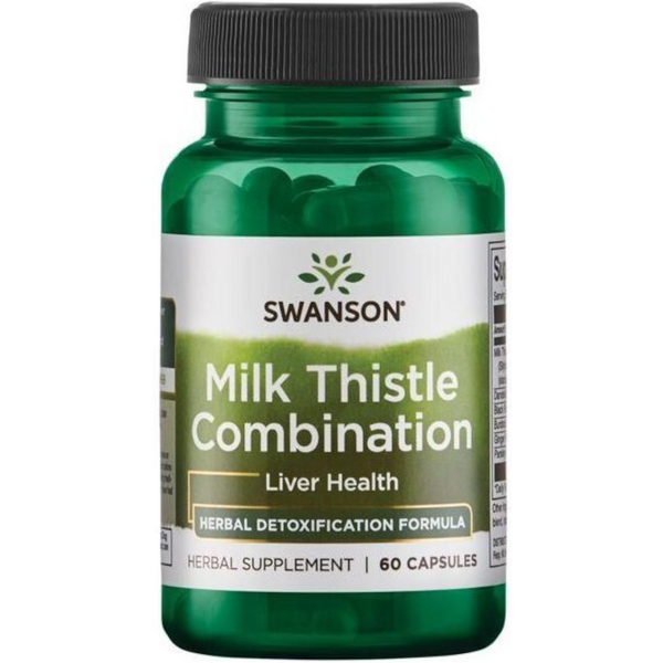 Wsparcie Wątroby Ostropest Plamisty Swanson Milk Thistle Combination 60kaps