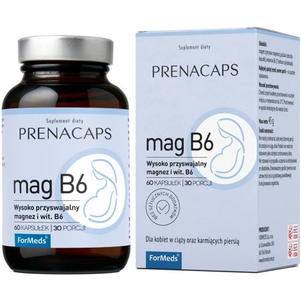 Witaminy i Minerały dla Kobiet w Ciąży Formeds PrenaCaps MagB6 60kaps
