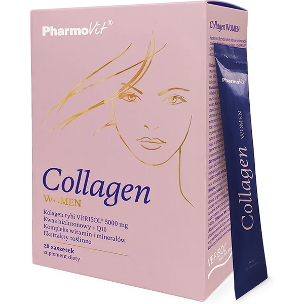 Wsparcie Włosów, Skóry, Paznokci Kompleks Pharmovit Collagen Women 20sasz