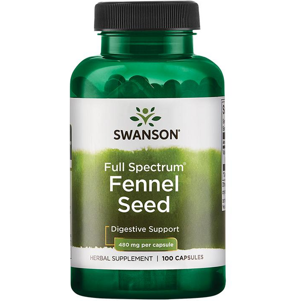 Trawienie Nasiona Kopru Swanson FS Fennel Seed 480mg 100kaps
