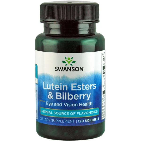 Oczy i Wzrok Kompleks Swanson Lutein Esters & Bilberry 120softgels