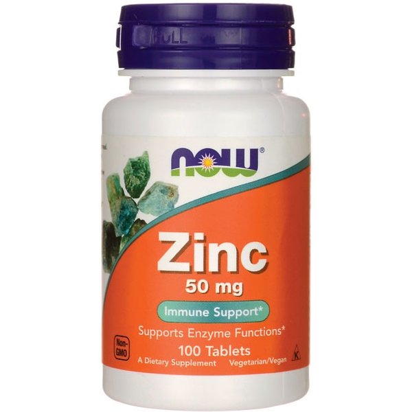 Minerały Cynk Now Foods Zinc 50mg 100tab
