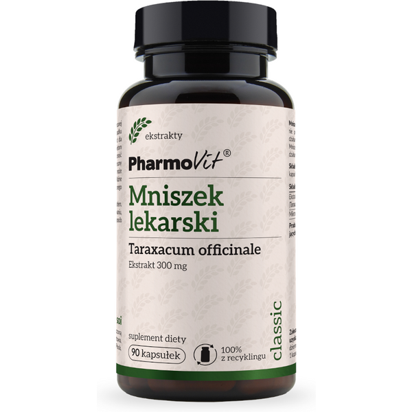 Wsparcie Wątroby Mniszek Lekarski Pharmovit Mniszek lekarski 4:1 90kaps