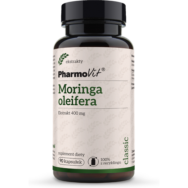 Wsparcie Wątroby Moringa Olejodajna Pharmovit Moringa Oilfera 400mg 90kaps