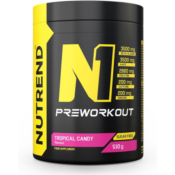 Suplement Przedtreningowy Wieloskładnikowy NUTREND N1 Pre Workout 510g