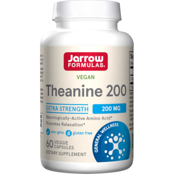 Pamięć i Koncentracja L-teanina Jarrow Formulas L-Theanine 200mg 60vkaps