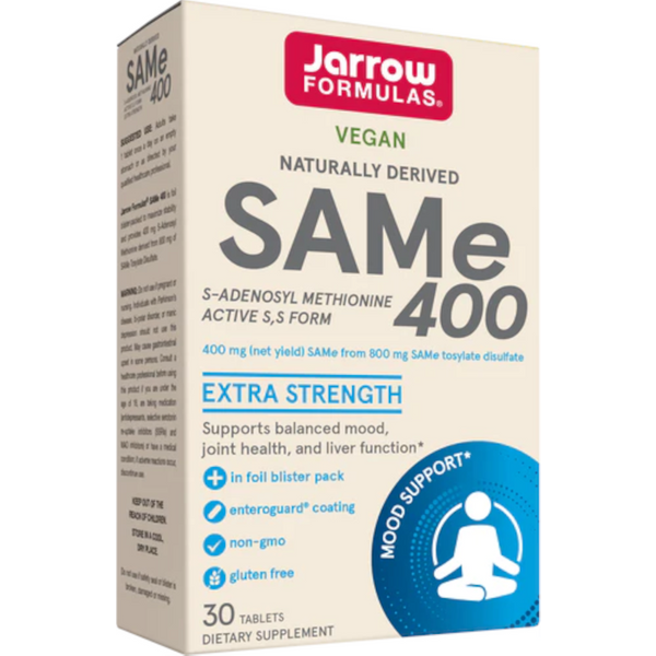 Układ Nerwowy S-adenozylo L-metionina Jarrow Formulas Natural SAMe Full Potency 400 30tab