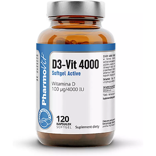 Witamina D Pharmovit D3-Vit 4000 Softgel Active 120softgels