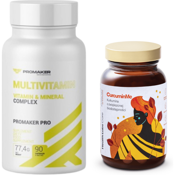 Zestaw Pokochaj Odporność Promaker Multivitamin 90kaps + Health Labs Care CurcuminMe 60kaps