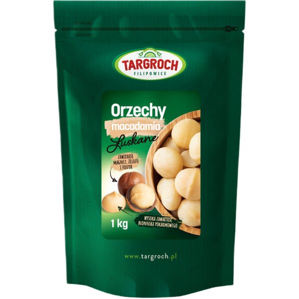 Zdrowa Żywność Orzechy Targroch Orzechy Macadamia Łuskane 1kg